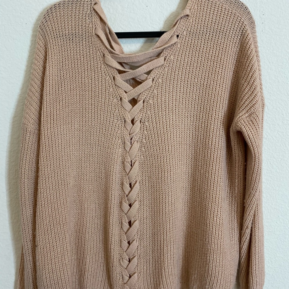 Warm pink sweater